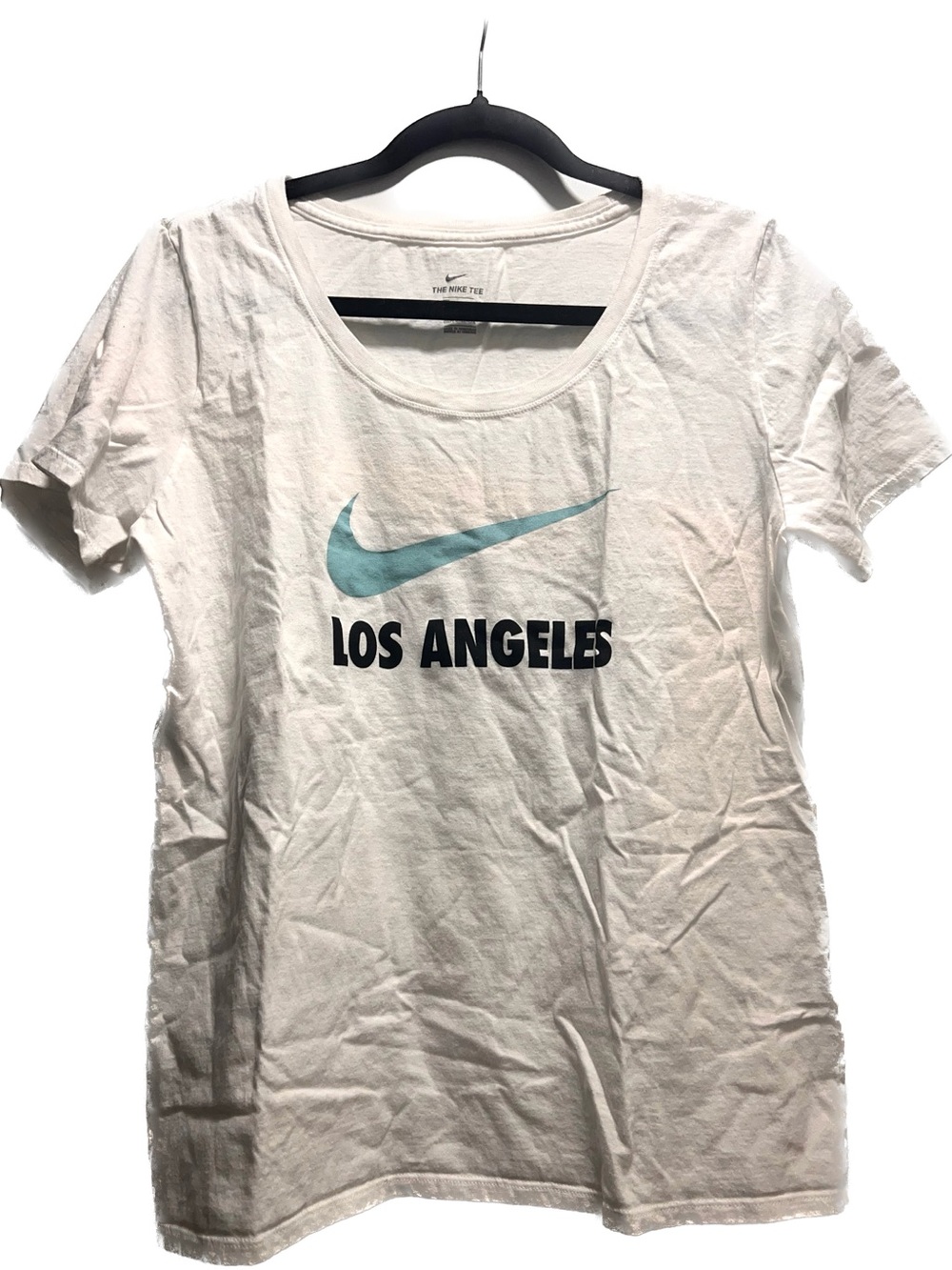 Women Nike Los Angeles white t shirt size large